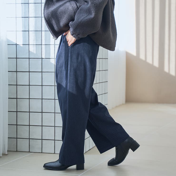 TRストライプタックワイドパンツ | coen【women】 | 詳細画像10 