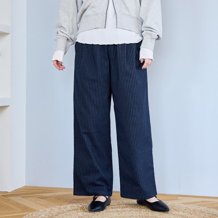 TRストライプタックワイドパンツ | coen【women】 | 詳細画像13 