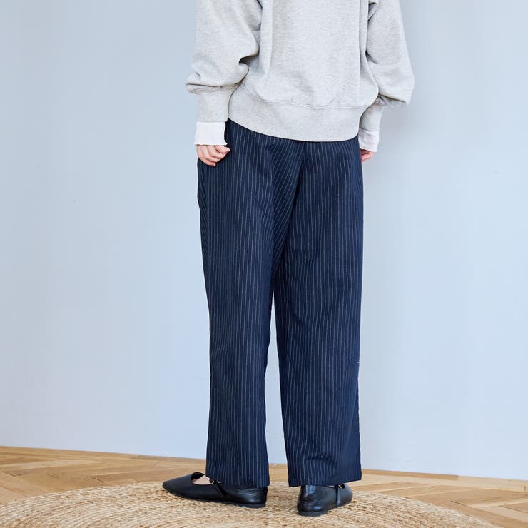 TRストライプタックワイドパンツ | coen【women】 | 詳細画像15 