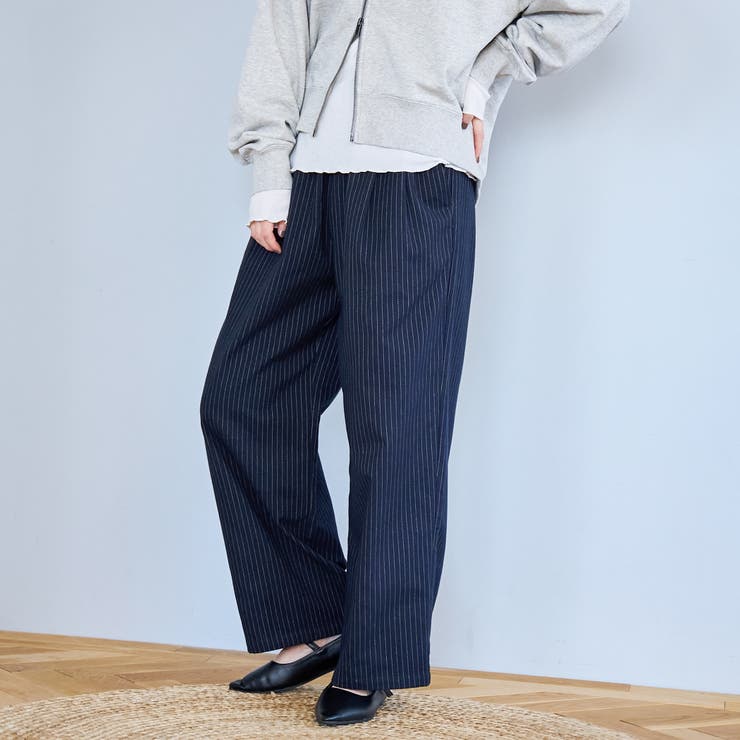 TRストライプタックワイドパンツ | coen【women】 | 詳細画像16 