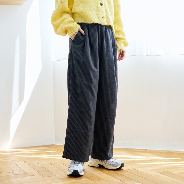 TRストライプタックワイドパンツ | coen【women】 | 詳細画像2 