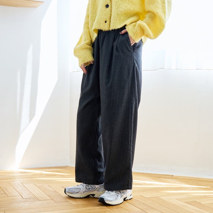 TRストライプタックワイドパンツ | coen【women】 | 詳細画像3 