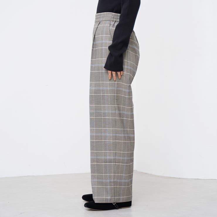 【定番】イージービューティーチェックワイドパンツ（WEB限定サイズあり） | coen【women】 | 詳細画像19 