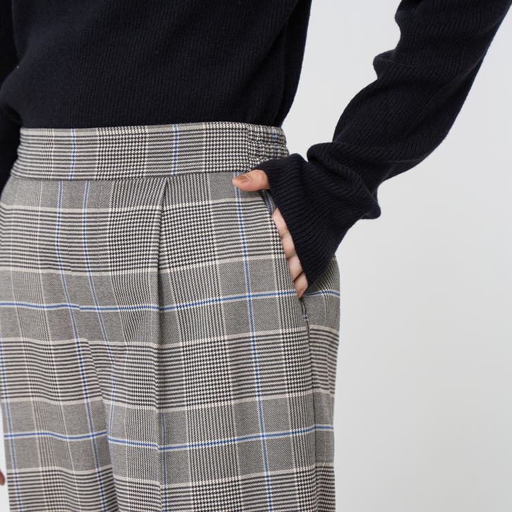 【定番】イージービューティーチェックワイドパンツ（WEB限定サイズあり） | coen【women】 | 詳細画像21 