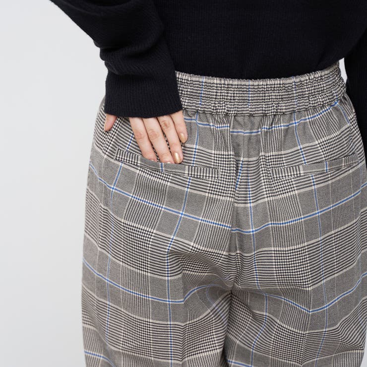 【定番】イージービューティーチェックワイドパンツ（WEB限定サイズあり） | coen【women】 | 詳細画像23 