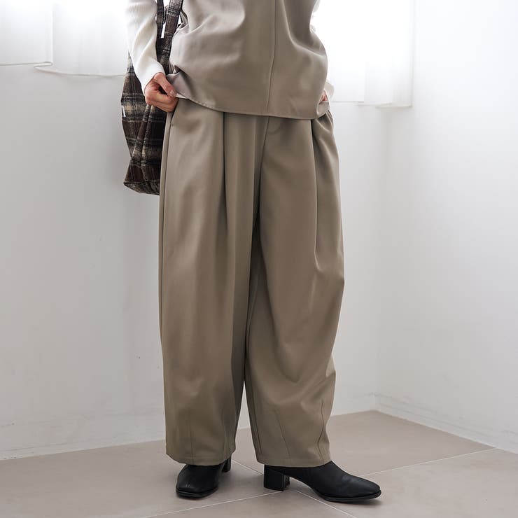 ウールライク裏起毛イージーカーブパンツ | coen【women】 | 詳細画像13 