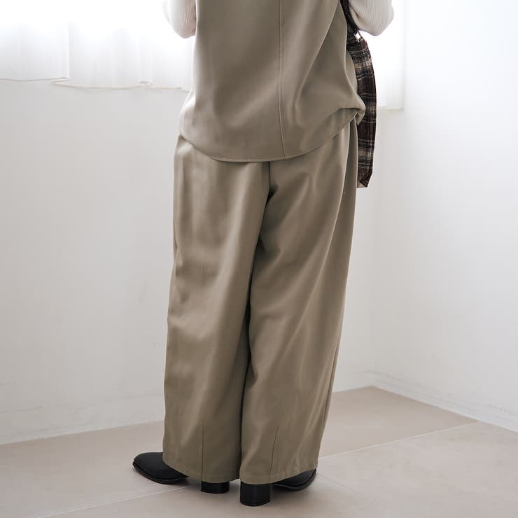 ウールライク裏起毛イージーカーブパンツ | coen【women】 | 詳細画像15 