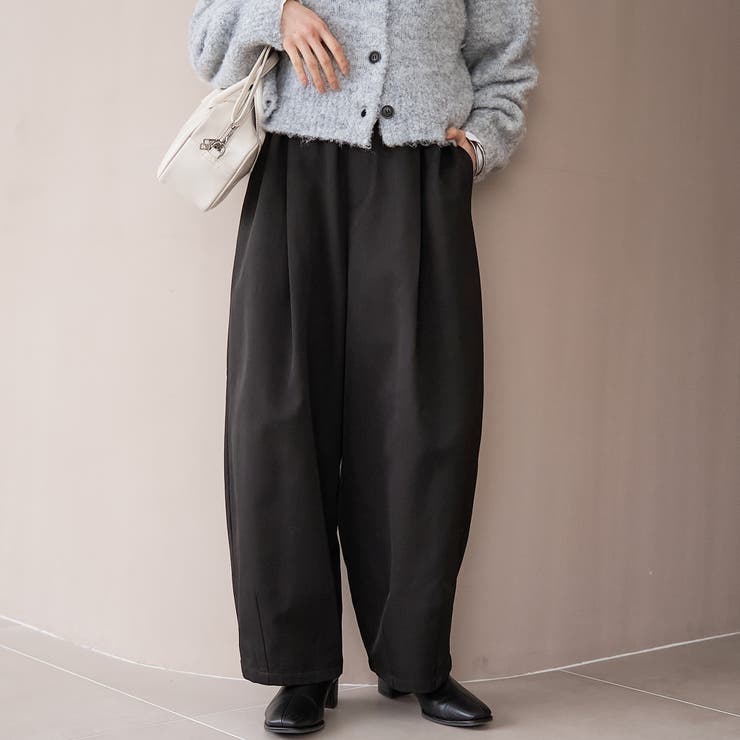 ウールライク裏起毛イージーカーブパンツ | coen【women】 | 詳細画像2 