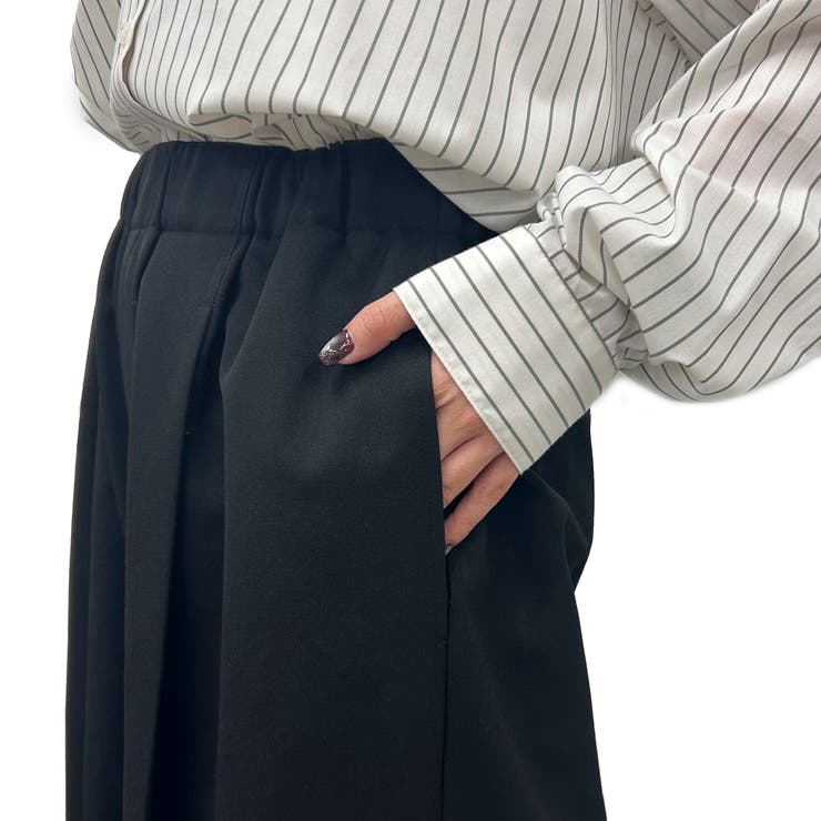 ウールライク裏起毛イージーカーブパンツ | coen【women】 | 詳細画像28 