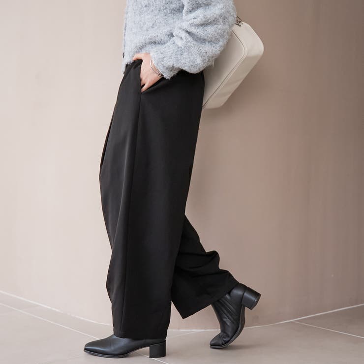 ウールライク裏起毛イージーカーブパンツ | coen【women】 | 詳細画像3 