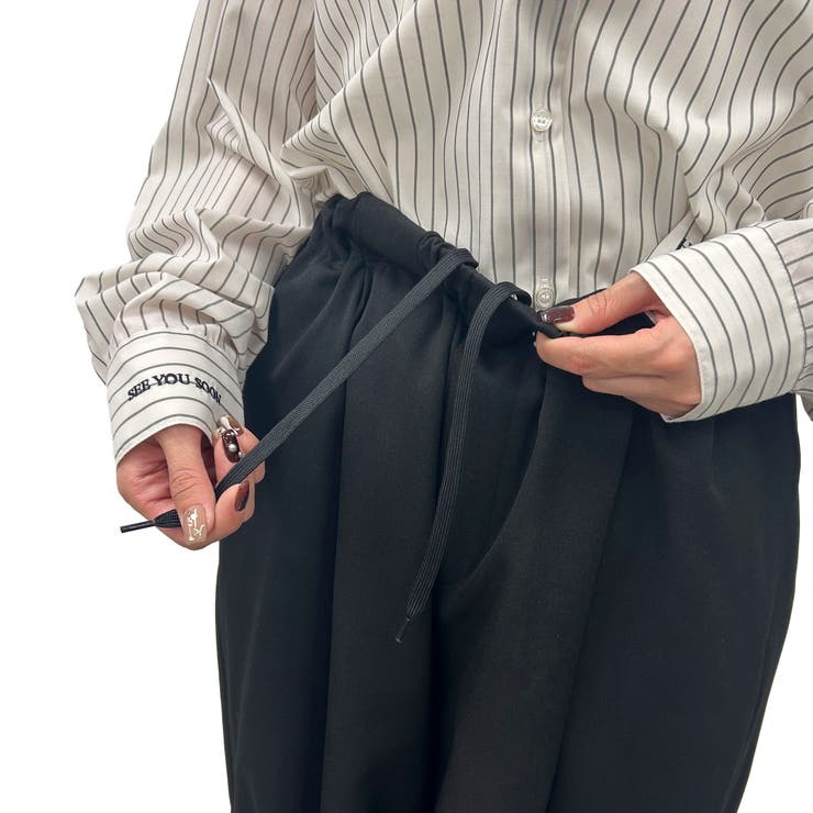 ウールライク裏起毛イージーカーブパンツ | coen【women】 | 詳細画像31 