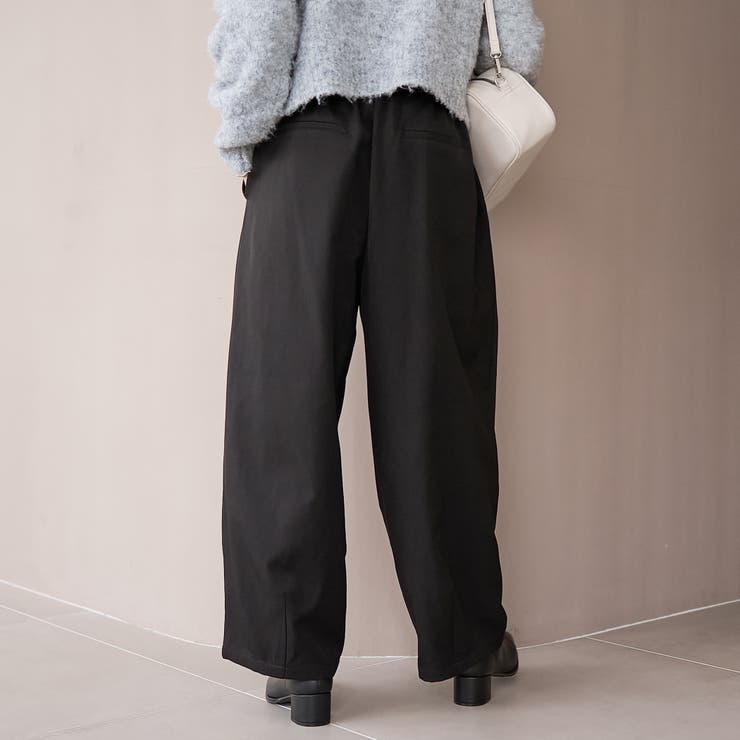 ウールライク裏起毛イージーカーブパンツ | coen【women】 | 詳細画像4 