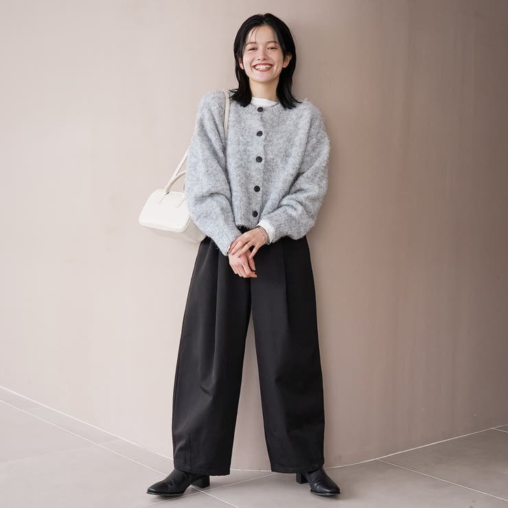 ウールライク裏起毛イージーカーブパンツ | coen【women】 | 詳細画像5 