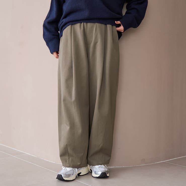 MOCA | ウールライク裏起毛イージーカーブパンツ | coen【women】