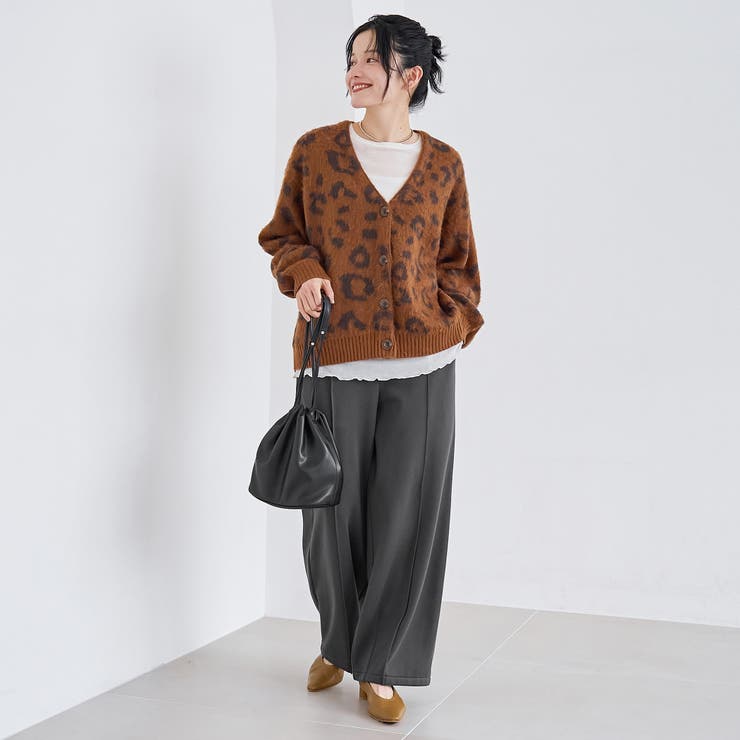 【REVERSE WARM】あったかスウェット ワイドカーブパンツ | coen【women】 | 詳細画像12 