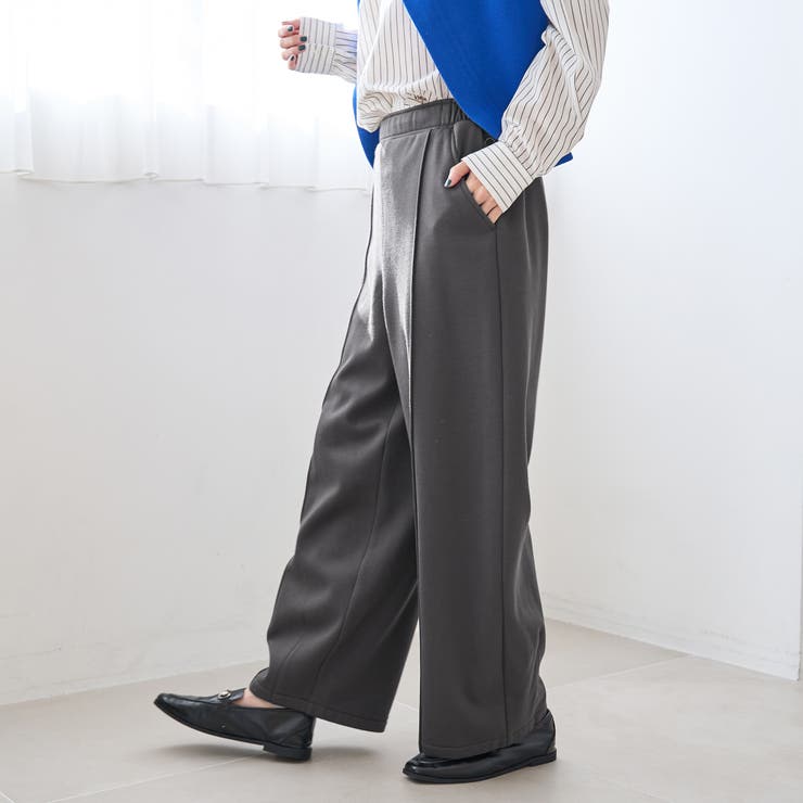 【REVERSE WARM】あったかスウェット ワイドカーブパンツ | coen【women】 | 詳細画像14 