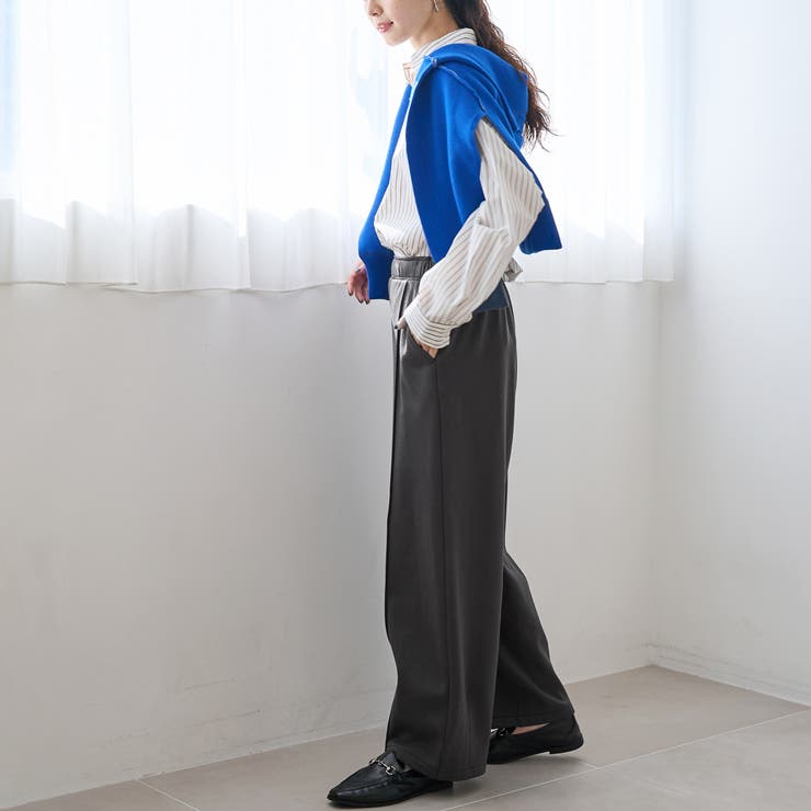 【REVERSE WARM】あったかスウェット ワイドカーブパンツ | coen【women】 | 詳細画像18 