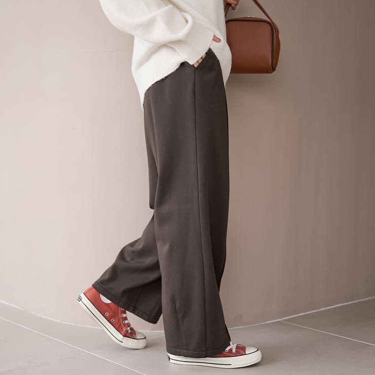 【REVERSE WARM】あったかスウェット ワイドカーブパンツ | coen【women】 | 詳細画像25 