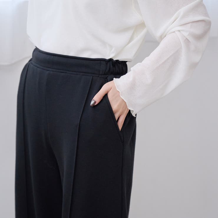 【REVERSE WARM】あったかスウェット ワイドカーブパンツ | coen【women】 | 詳細画像34 