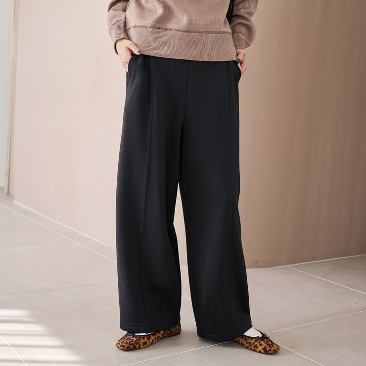 【REVERSE WARM】あったかスウェット ワイドカーブパンツ | coen【women】 | 詳細画像5 