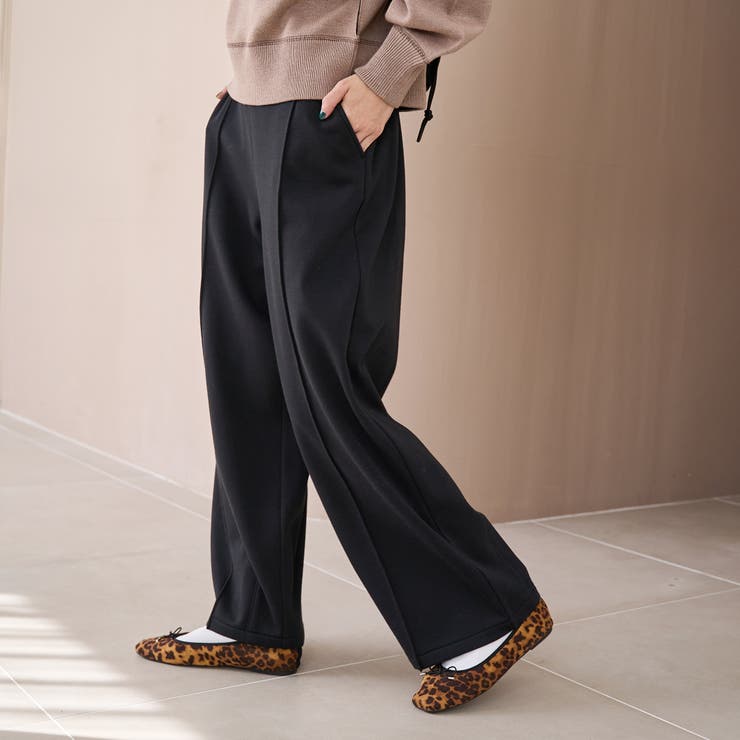 【REVERSE WARM】あったかスウェット ワイドカーブパンツ | coen【women】 | 詳細画像6 