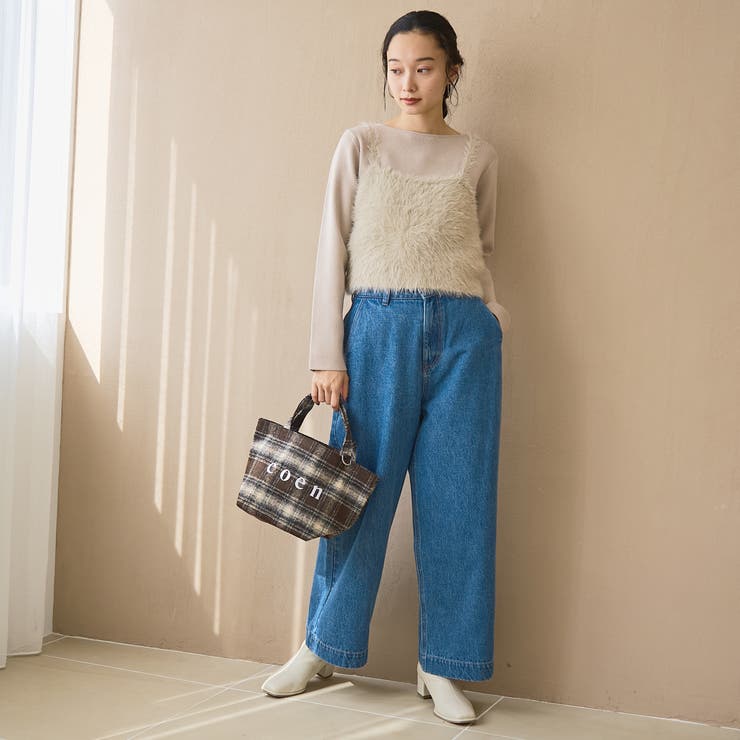 裏起毛ワイドデニムパンツ【インフルエンサー紹介アイテム】 | coen【women】 | 詳細画像16 