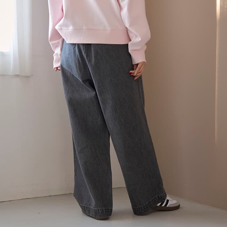 裏起毛ワイドデニムパンツ【インフルエンサー紹介アイテム】 | coen【women】 | 詳細画像5 