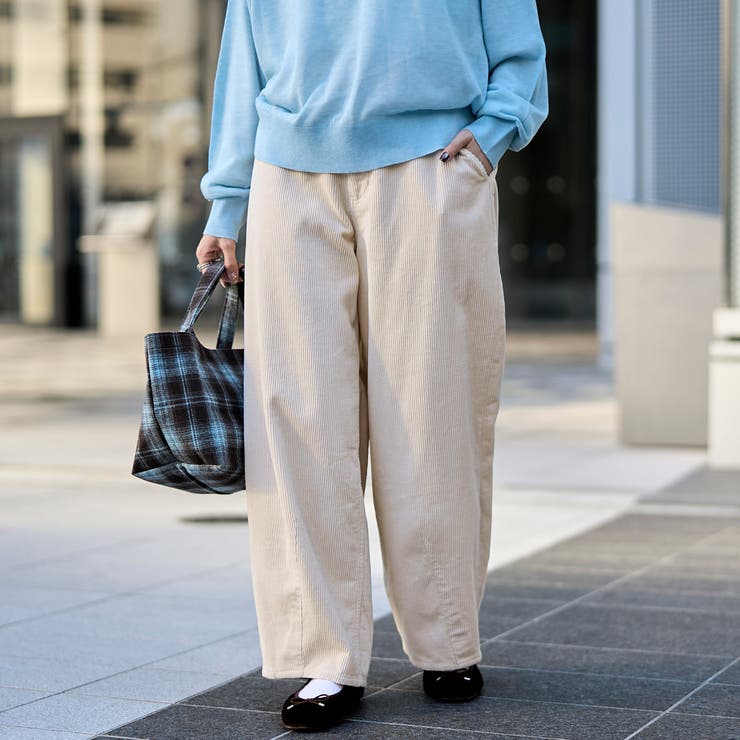 NATURAL | バイオウォッシュコーデュロイワイドパンツ | coen【women】