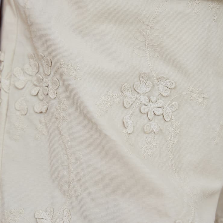 3Dフラワー刺繍 コーデュロイイージーワイドパンツ | coen【women】 | 詳細画像14 