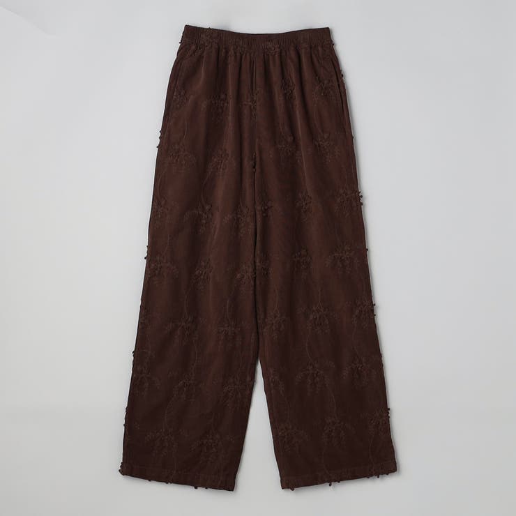 3Dフラワー刺繍 コーデュロイイージーワイドパンツ | coen【women】 | 詳細画像30 