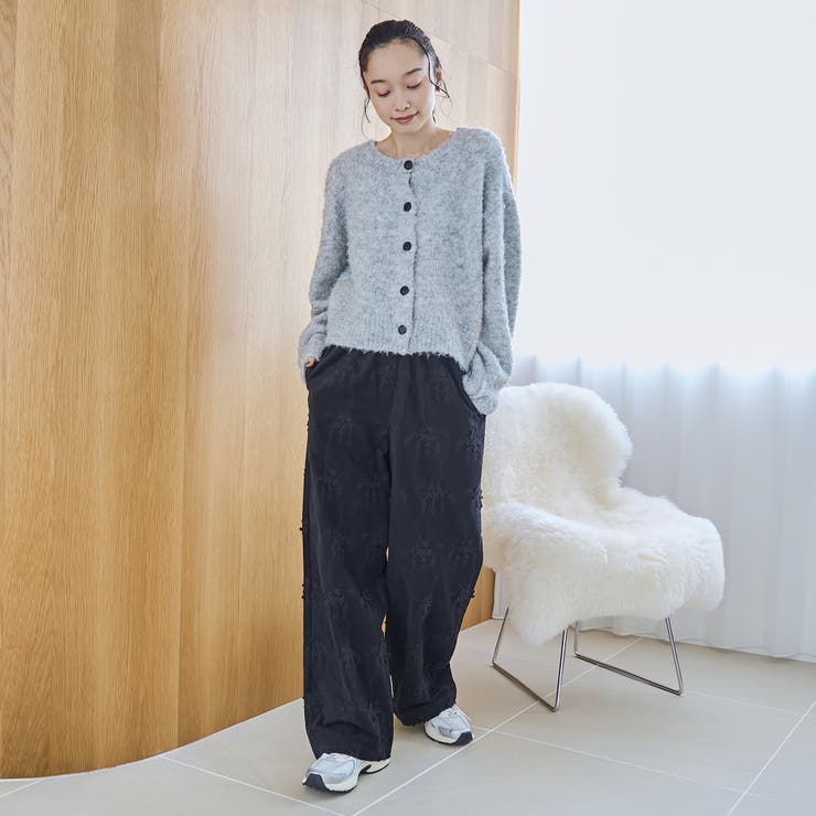 3Dフラワー刺繍 コーデュロイイージーワイドパンツ | coen【women】 | 詳細画像5 