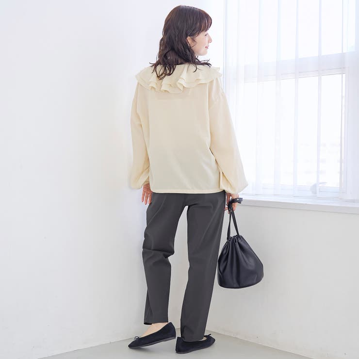 【定番 新サイズ登場】イージービューティーテーパードパンツ（WEB限定サイズあり… | coen【women】 | 詳細画像10 