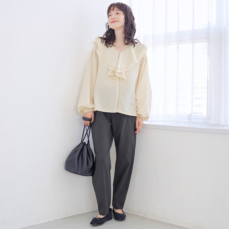 【定番 新サイズ登場】イージービューティーテーパードパンツ（WEB限定サイズあり… | coen【women】 | 詳細画像8 