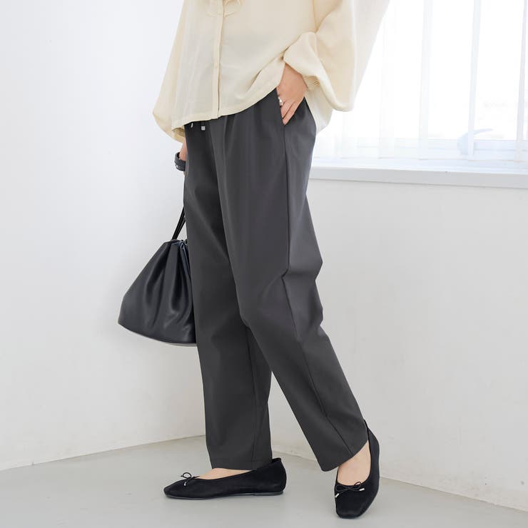 DK.GRAY | 【定番 新サイズ登場】イージービューティーテーパードパンツ（WEB限定サイズあり… | coen【women】