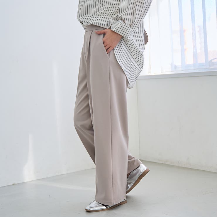 【定番/新サイズ登場】イージービューティーワイドパンツ（WEB限定サイズあり） | coen【women】 | 詳細画像10 