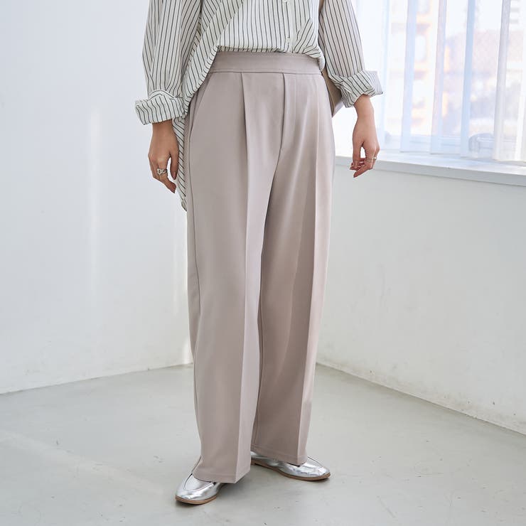 【定番/新サイズ登場】イージービューティーワイドパンツ（WEB限定サイズあり） | coen【women】 | 詳細画像12 