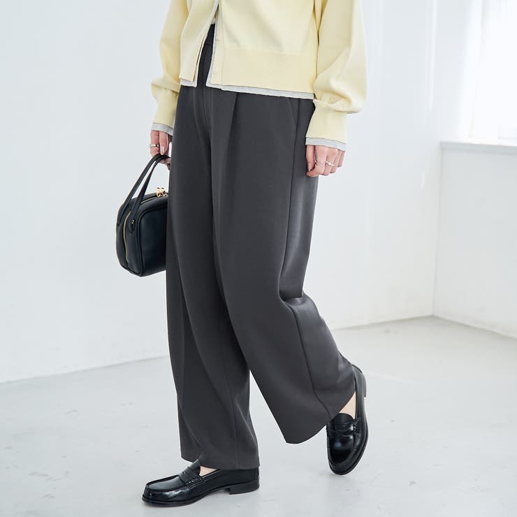 【定番/新サイズ登場】イージービューティーワイドパンツ（WEB限定サイズあり） | coen【women】 | 詳細画像16 