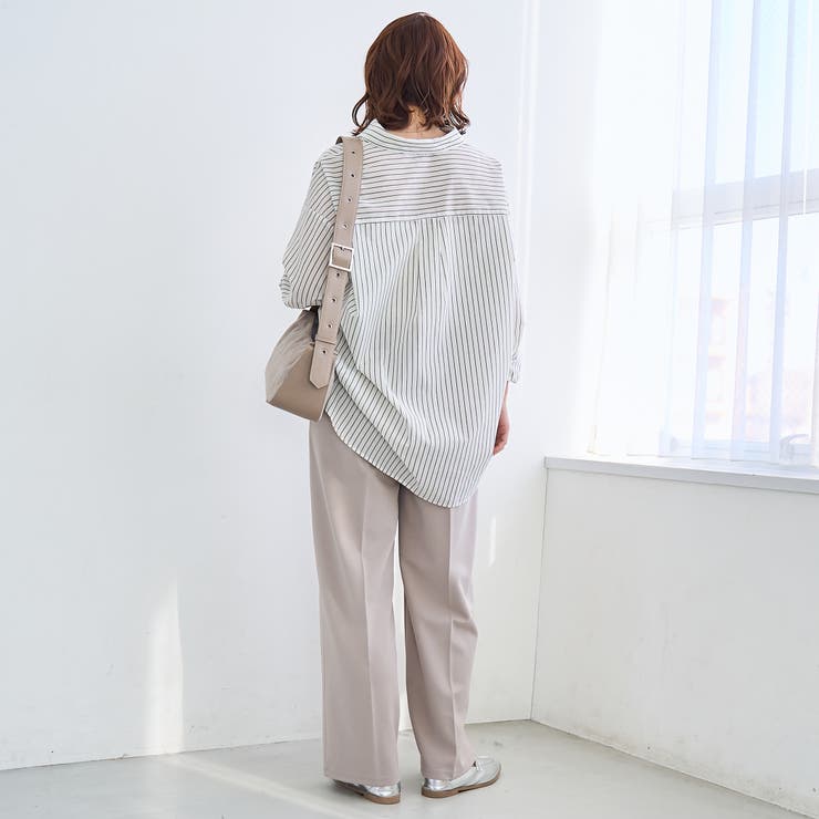 【定番/新サイズ登場】イージービューティーワイドパンツ（WEB限定サイズあり） | coen【women】 | 詳細画像9 