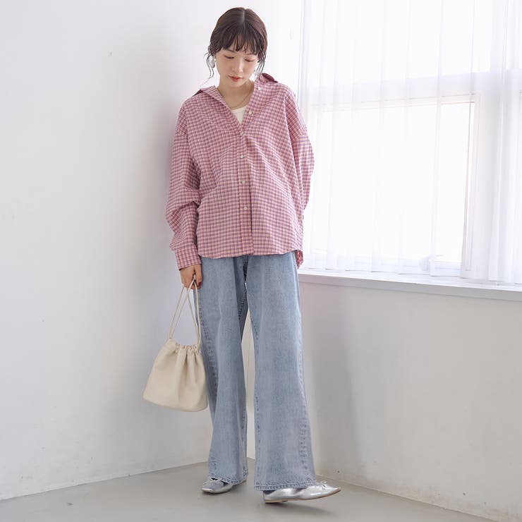 ウエストリボン ワイドストレートデニムパンツ | coen【women】 | 詳細画像10 