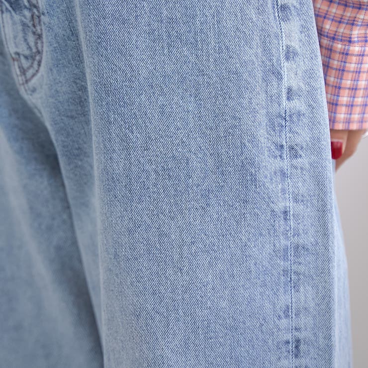 ウエストリボン ワイドストレートデニムパンツ | coen【women】 | 詳細画像16 