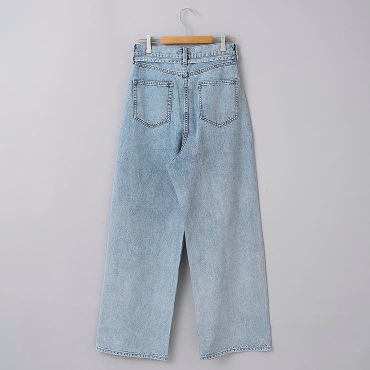 ウエストリボン ワイドストレートデニムパンツ | coen【women】 | 詳細画像39 