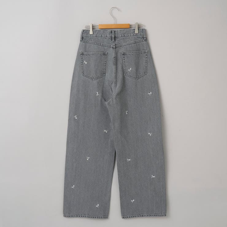 花柄刺繍 ワイドストレートデニムパンツ | coen【women】 | 詳細画像24 