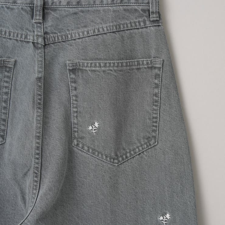 花柄刺繍 ワイドストレートデニムパンツ | coen【women】 | 詳細画像28 