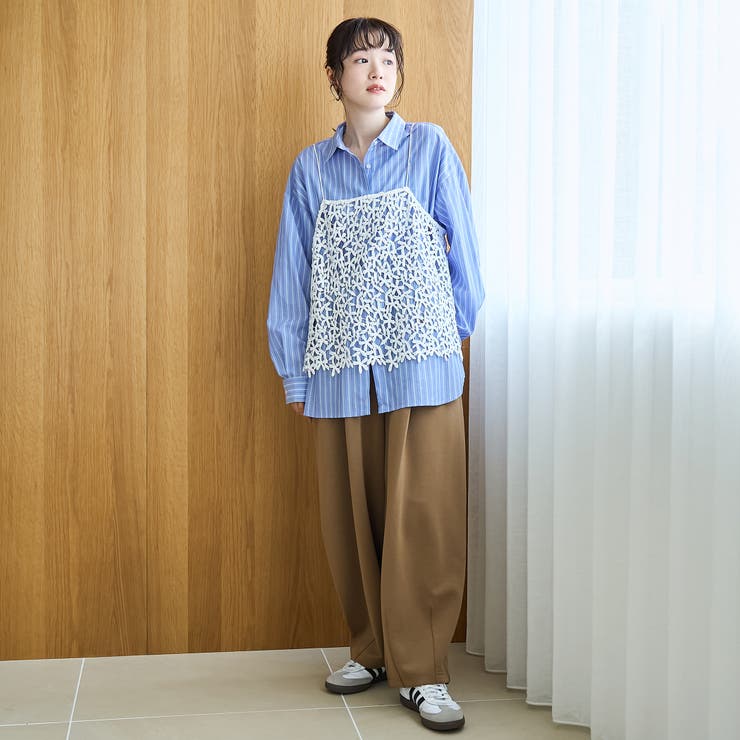 ダンボールイージーワイド カーブスウェットパンツ | coen【women】 | 詳細画像15 