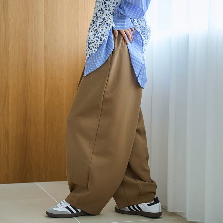 ダンボールイージーワイド カーブスウェットパンツ | coen【women】 | 詳細画像18 