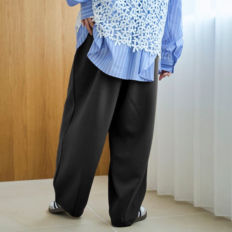 ダンボールイージーワイド カーブスウェットパンツ | coen【women】 | 詳細画像8 