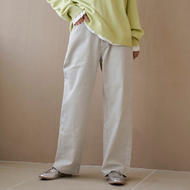 NATURAL | 【スプリングカラー】ストレートカラーデニムパンツ | coen【women】