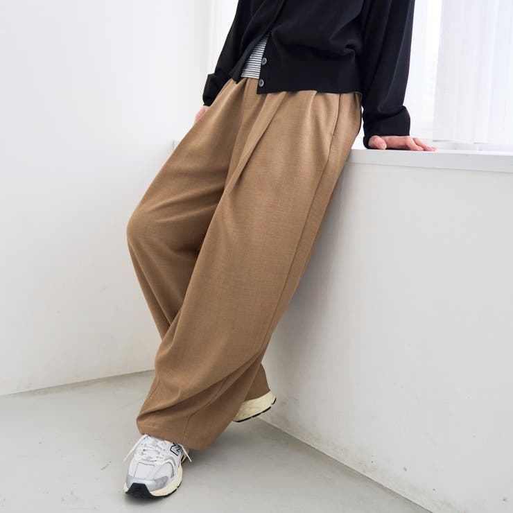 BEIGE | リネンタッチイージーカーブパンツ | coen【women】