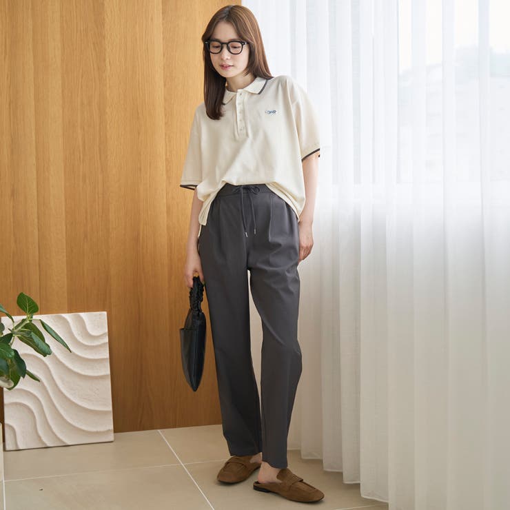 【定番/接触冷感】イージービューティーテーパードパンツ（WEB限定サイズあり） | coen【women】 | 詳細画像13 