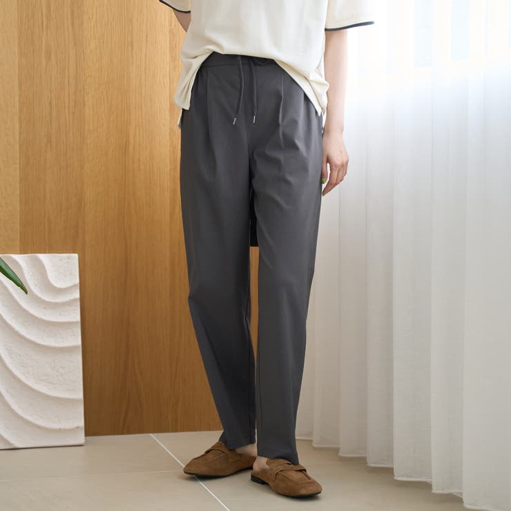 【定番/接触冷感】イージービューティーテーパードパンツ（WEB限定サイズあり） | coen【women】 | 詳細画像18 